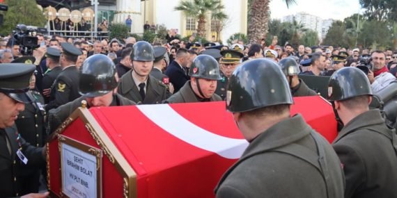 Şehit Pilot Binbaşı İbrahim Bolat’a İzmir’de Hüzünlü Veda