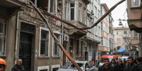 Fatih’teki Patlamada Kopan Demirler Çevre Evlere Saplandı