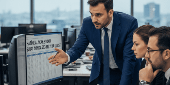 Hazine alacak stoku şubat ayında 253 milyar liraya ulaştı