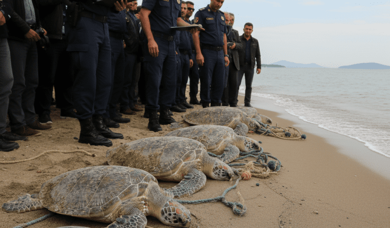 Kusadasinda-Trol-Suphesi-7-Deniz-Kaplumbagasi-Olu-Bulundu-gemini