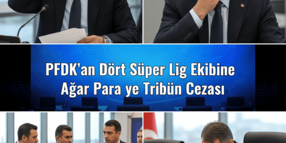 PFDK’dan Dört Süper Lig Ekibine Ağır Para ve Tribün Cezası