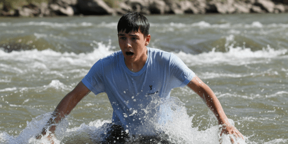 17 Yaşındaki Gencin Akıntıya Kapıldığı Son Anlar Kamerada