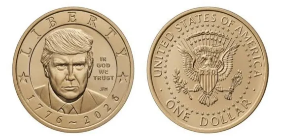 ABD'den dikkat çeken karar: Trump'ın portresi 1 dolarlık altın paraya basılıyor