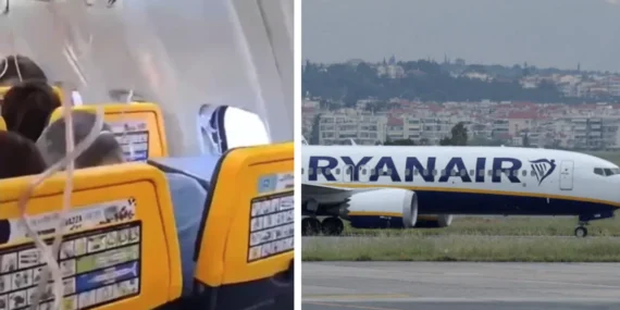 Ryanair uçağında korkutan olay: Pencere yerinden çıktı, yolcu son anda kurtuldu
